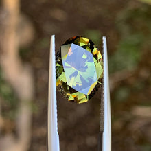 6.33ct Chartreuse Green Australian Sapphire, Oval