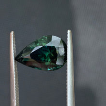 6.68ct Green Parti Sapphire Pear