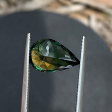 6.68ct Green Parti Sapphire Pear