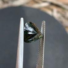 6.68ct Green Parti Sapphire Pear