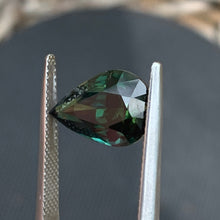 6.68ct Green Parti Sapphire Pear