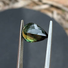 6.68ct Green Parti Sapphire Pear