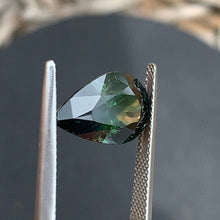 6.68ct Green Parti Sapphire Pear