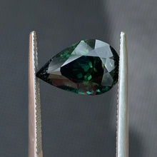 6.68ct Green Parti Sapphire Pear