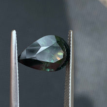 6.68ct Green Parti Sapphire Pear