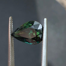 6.68ct Green Parti Sapphire Pear
