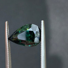 6.68ct Green Parti Sapphire Pear