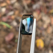 7.3ct Green Blue Sapphire Rectangular