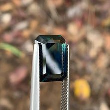 7.3ct Green Blue Sapphire Rectangular