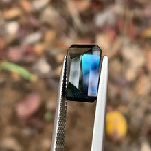 7.3ct Green Blue Sapphire Rectangular