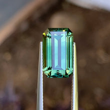 7.95ct Green Parti Sapphire, Emerald Shape