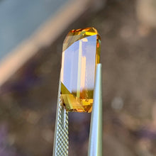 9.74ct Orange Australian Sapphire, Emerald Shape