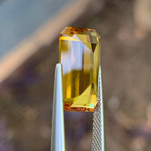 9.74ct Orange Australian Sapphire, Emerald Shape