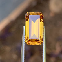 9.74ct Orange Australian Sapphire, Emerald Shape