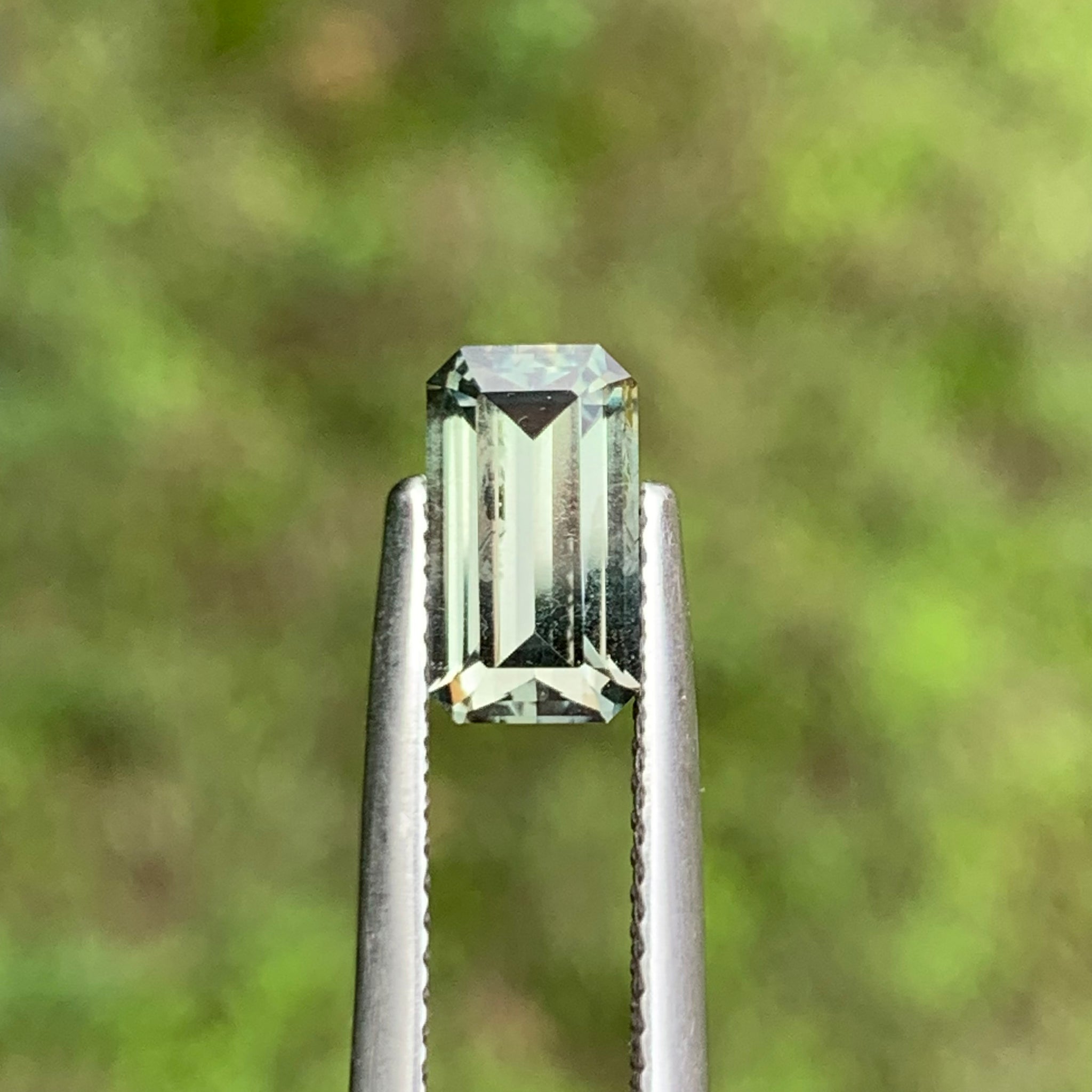 1.6ct Green Sapphire, Emerald Cut