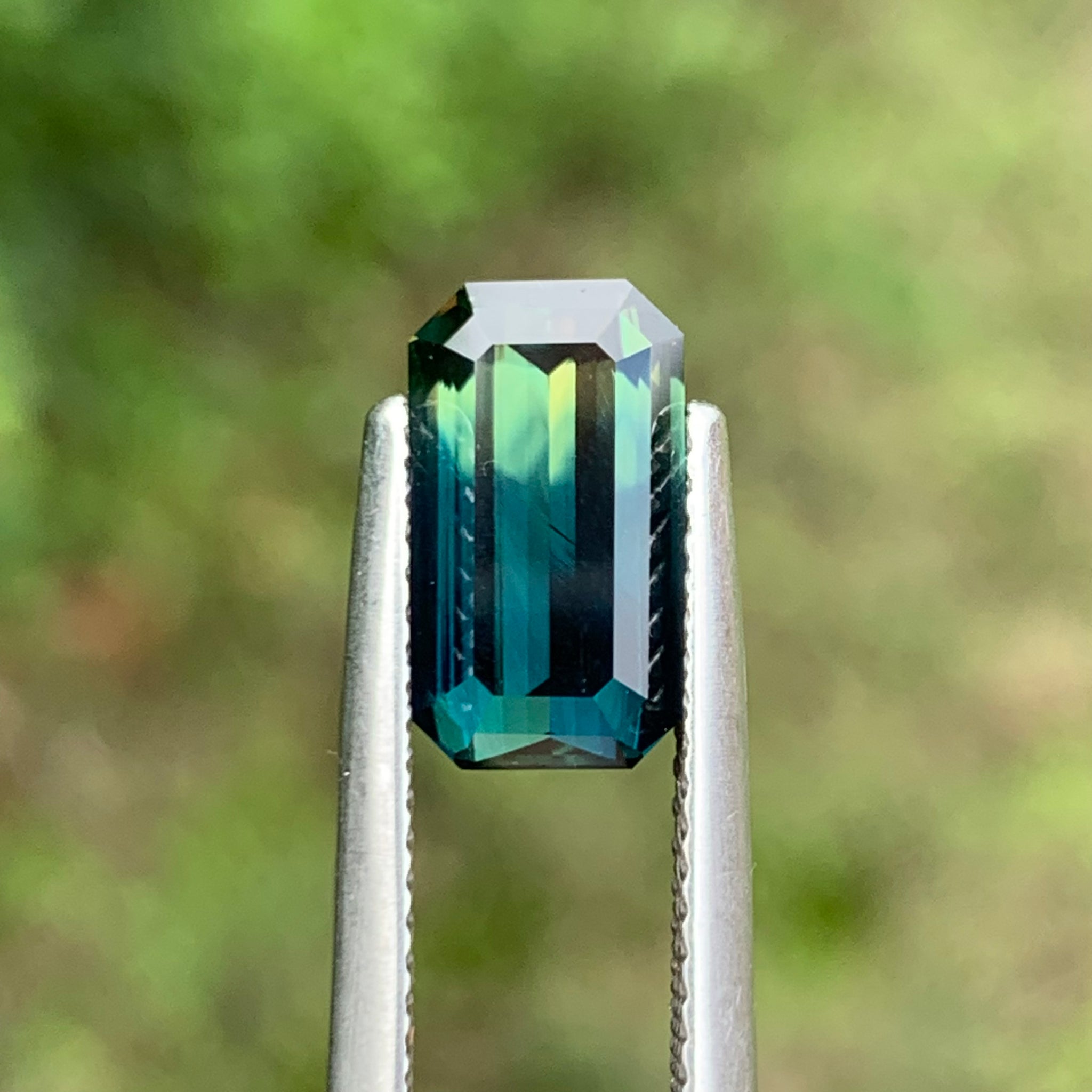 2.75ct Parti Sapphire, Emerald cut