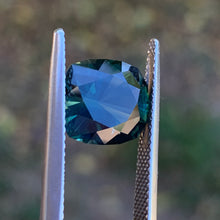 5.29ct Blue Green Sapphire, Cushion