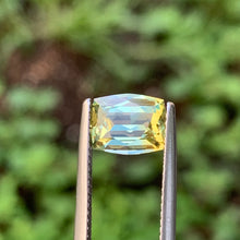 2.74ct Yellow/Mint Parti Sapphire, Rectangular