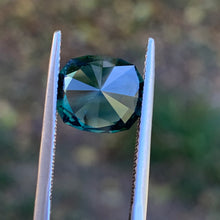 5.29ct Blue Green Sapphire, Cushion