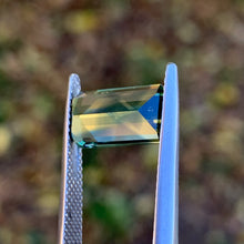 4.0ct Parti Sapphire, Emerald Shape