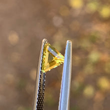 0.81ct Yellow Sapphire, Blocky Trillion