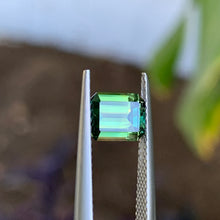 1.65ct Green Australian Sapphire, Emerald Shape