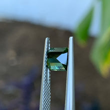 1.65ct Green Australian Sapphire, Emerald Shape