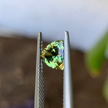 1.3ct Green Australian Sapphire, Trillion