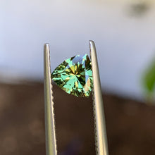0.9ct Green Australian Sapphire, Trillion