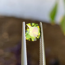 1.84ct Chartreuse Green Australian Sapphire, Cushion