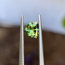 0.79ct Green Australian Sapphire, Trillion
