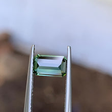 1.25ct Green Australian Sapphire, Emerald Shape