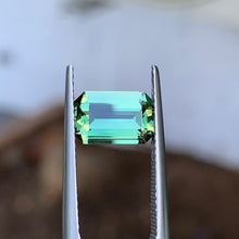 2.23ct Green Australian Sapphire, Emerald Shape