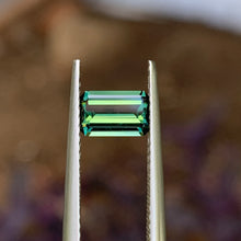 0.98ct Green Australian Sapphire, Emerald Shape