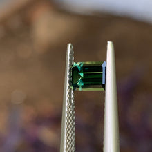 0.98ct Green Australian Sapphire, Emerald Shape