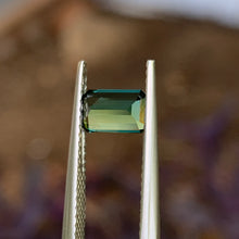 0.98ct Green Australian Sapphire, Emerald Shape