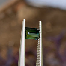 0.98ct Green Australian Sapphire, Emerald Shape