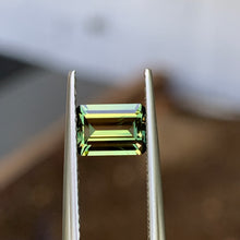 1.28ct Green Australian Sapphire, Emerald Shape