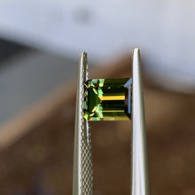 1.28ct Green Australian Sapphire, Emerald Shape