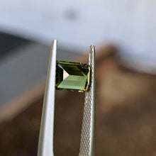 1.28ct Green Australian Sapphire, Emerald Shape