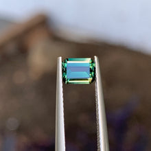 0.73ct Green Australian Sapphire, Emerald Shape