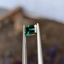 0.73ct Green Australian Sapphire, Emerald Shape