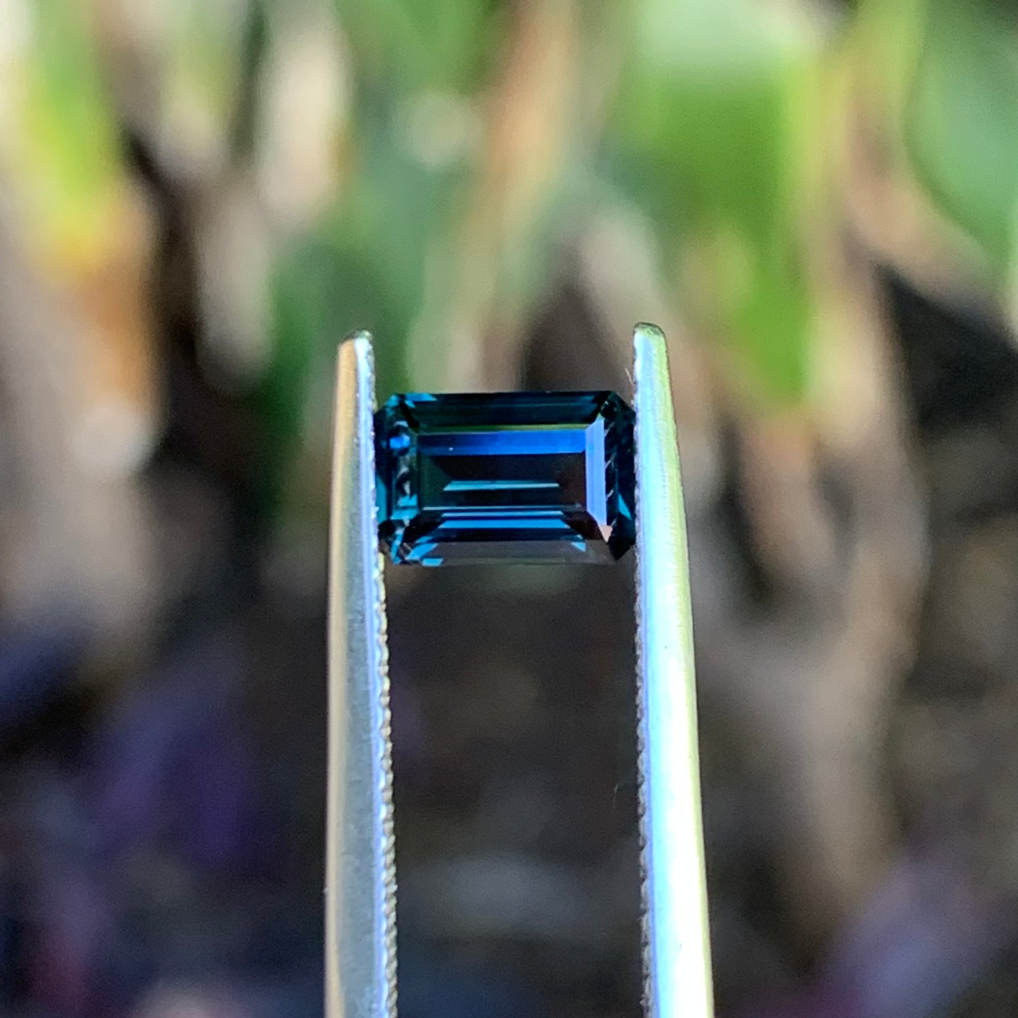 1.34ct Teal Sapphire, Emerald Shape