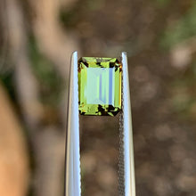 1.97ct Chartreuse Green Australian Sapphire, Emerald Shape