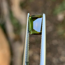 1.97ct Chartreuse Green Australian Sapphire, Emerald Shape