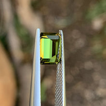 1.97ct Chartreuse Green Australian Sapphire, Emerald Shape