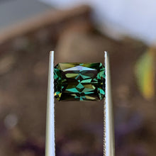 2.94ct Green Australian Sapphire, Emerald Shape