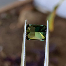 2.94ct Green Australian Sapphire, Emerald Shape
