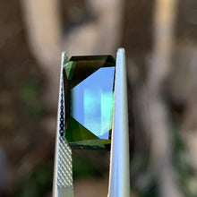 8.25ct Green Australian Sapphire, Emerald Shape