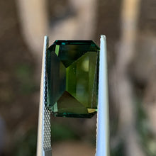 8.25ct Green Australian Sapphire, Emerald Shape